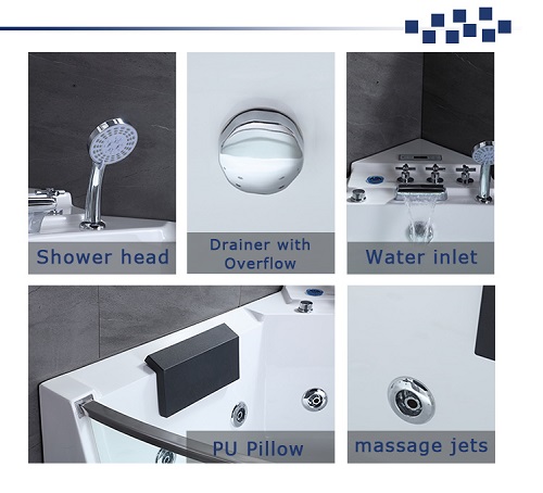 Acrylic Clear Glass Transparent Portable Bathtub