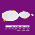 LED Downlight Ceiling Lamp 3W/5W/7W/9W/12W/15W/18W AC220V Aluminum Waterproof heat dissipation Foyer bathroom White Warm