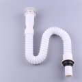 Temkunes Universal Bathroom Basin Sink Drainer with Pipe Fittings Plumbing S Traps Drain spring pipe