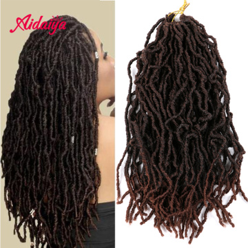 Aidaiya Nu Faux Locs Crochet Hair Synthetic Ombre Braiding Hair Extenssion For Black Women 21 Strands