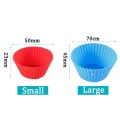 12pcs Silicone Cake Baking Molds Cupcake Molder Round Muffin Cake Mold Home Kitchen Cooking Supplies Cake Decorating Tools