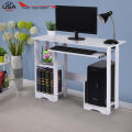 Modern Computer Desk Workstation Study Writing Table Home Office Furniture With Keyboard Bracket Pc Metal #3