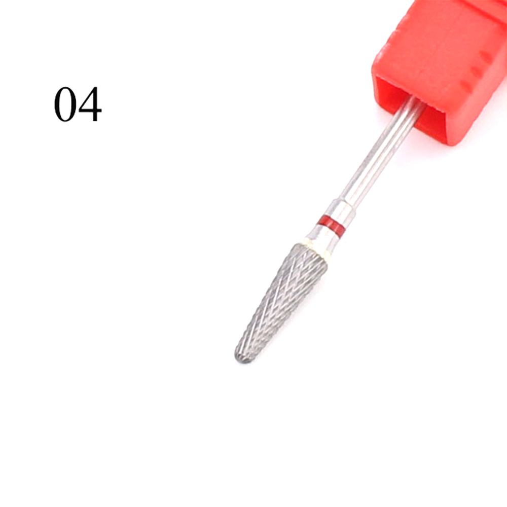 1pcs Tungsten Nail Drill Bit Carbide Milling Cutter Rotary Electric Manicure Machine Accessories Cuticle Remover Files
