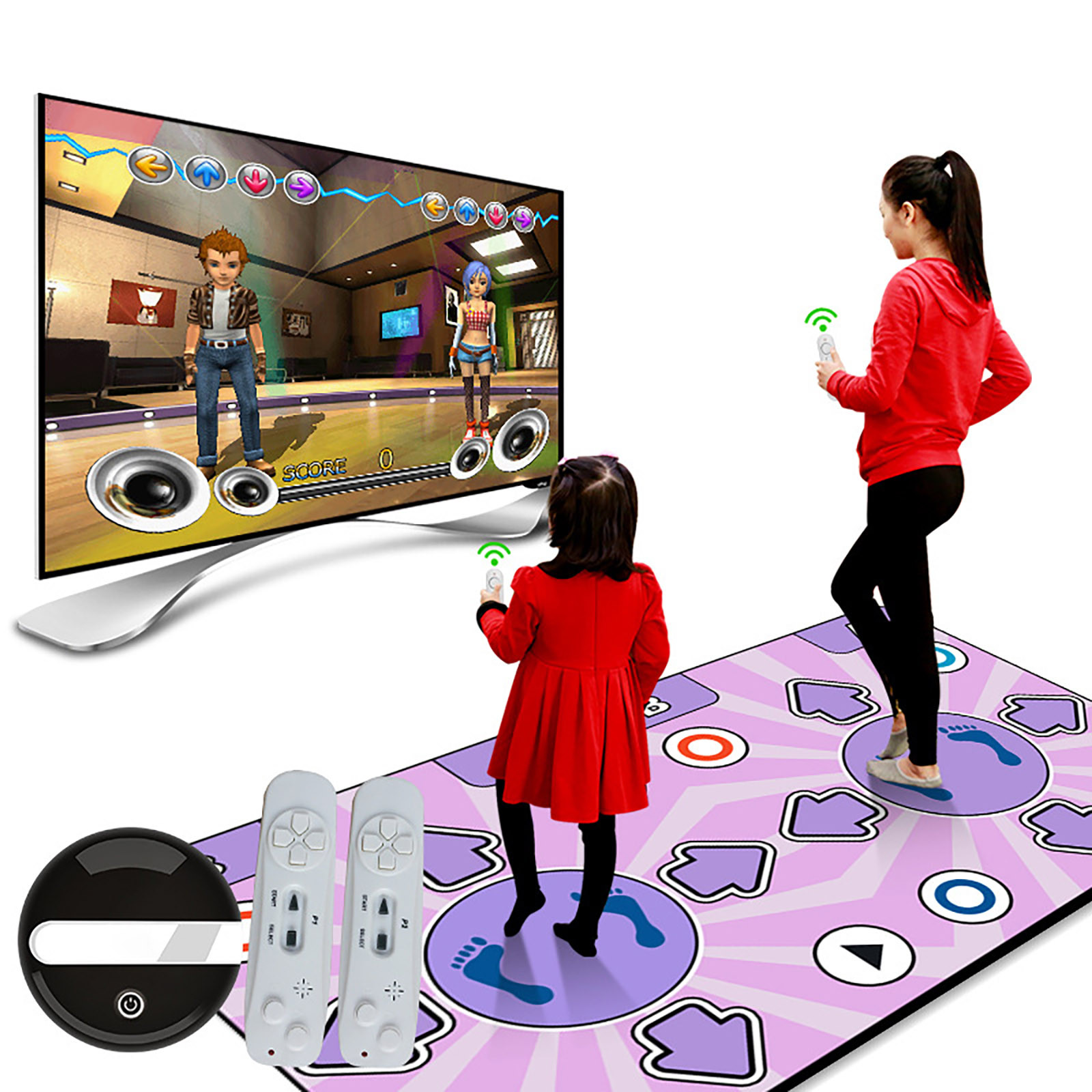 New Non Slip Dancing Step Dance Mat Motion Sensing Wireless Accurate Foot Print Game Mats Fitness Pads To Pc Tv Usb Dancing Mat