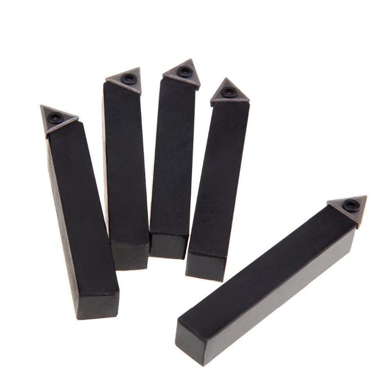 5 PCS/ Pack Indexable Tungsten Carbide Tips Lathe Cutting Tools 10mm Lathe Facing Turning Boring Tools for CNC Machine