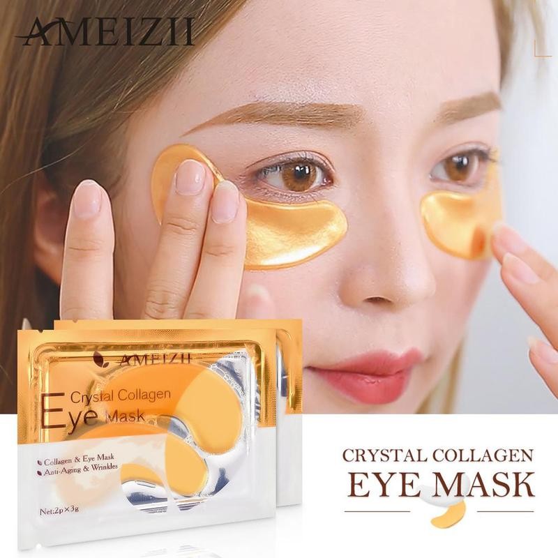 Gold Collagen Eye Mask For Eye Care Dark Circles Anti Eye Gel Aging/puffiness Care Moisturizing Skin Pads C9Y4