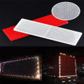 10pcs Red And White Reflector Marker Wear-resistant Rear Side Car Honeycomb Truck Self Adhesive Caravan Traffic Safety Warning