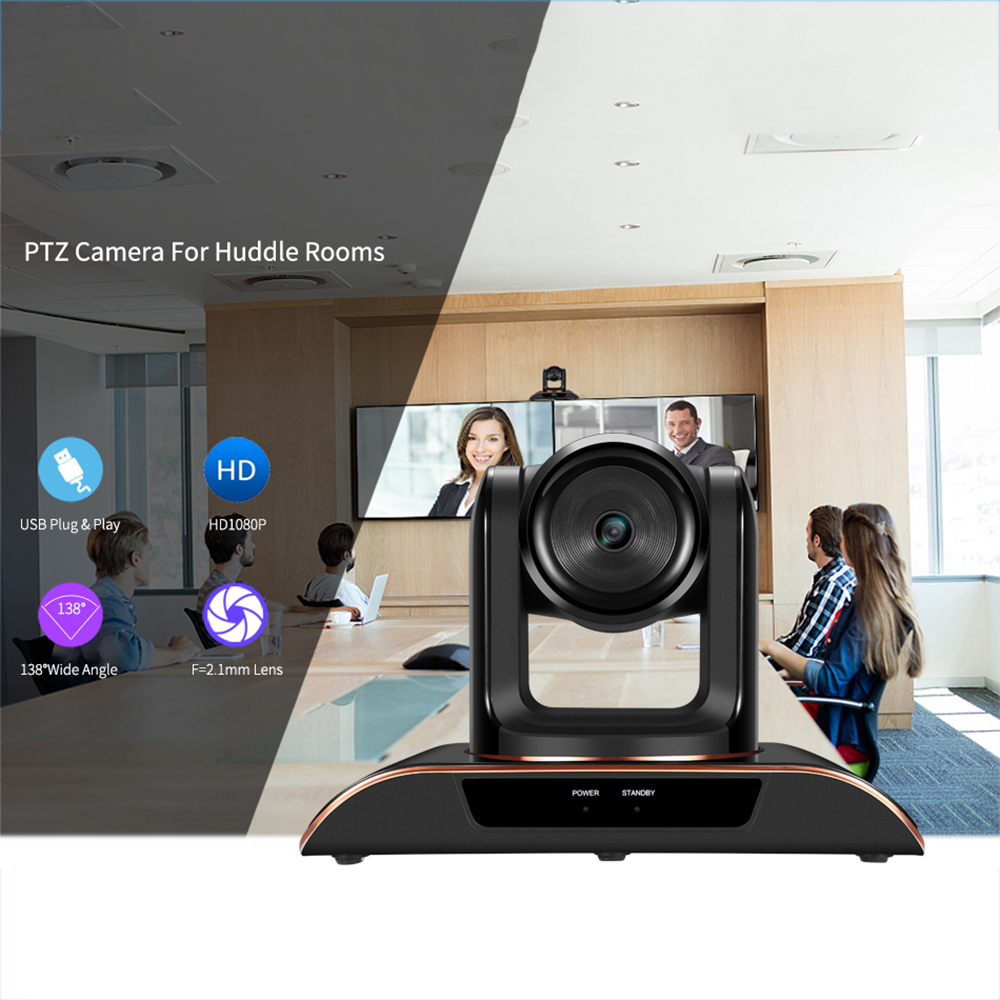 Webcam 1080P HD Video Conference Camera USB Plug and Play Web Camera Large Wide-Angle Conference System Camera 30fps Web Cam