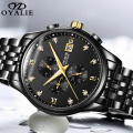 OLEVS Mens Watches Top Brand Luxury Fashion Automatic Mechanical Watch Men All Steel Sport Waterproof Clock Relogio