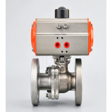 double acting actuated pneumatic control ball valve