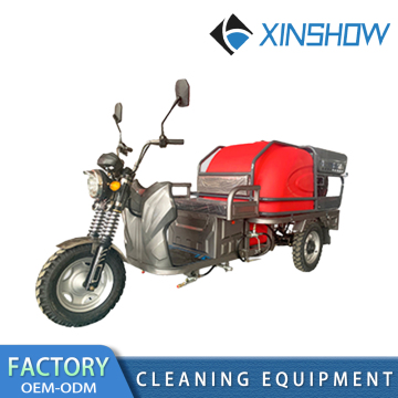 Three wheel high-pressure washing car