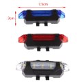 USB Rechargeable Bike LED Tail Light Bicycle Safety Cycling Warning Rear Lamp New