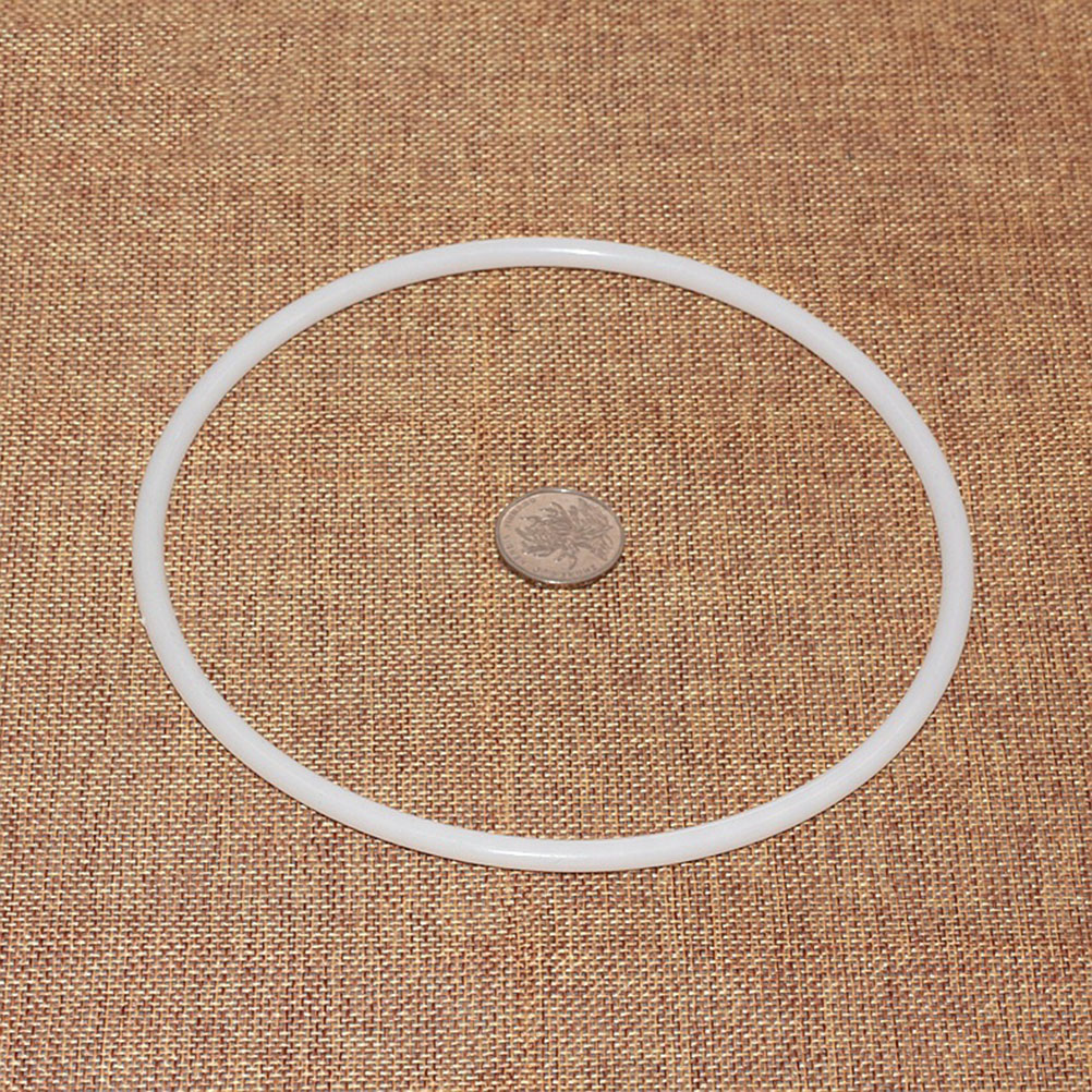 10Pcs 16cm Dreamcatcher Round Hoop White Plastic Ring Wrapping Circle Plastic Circle for Manual Handmade Wicker Crafts Tool DIY