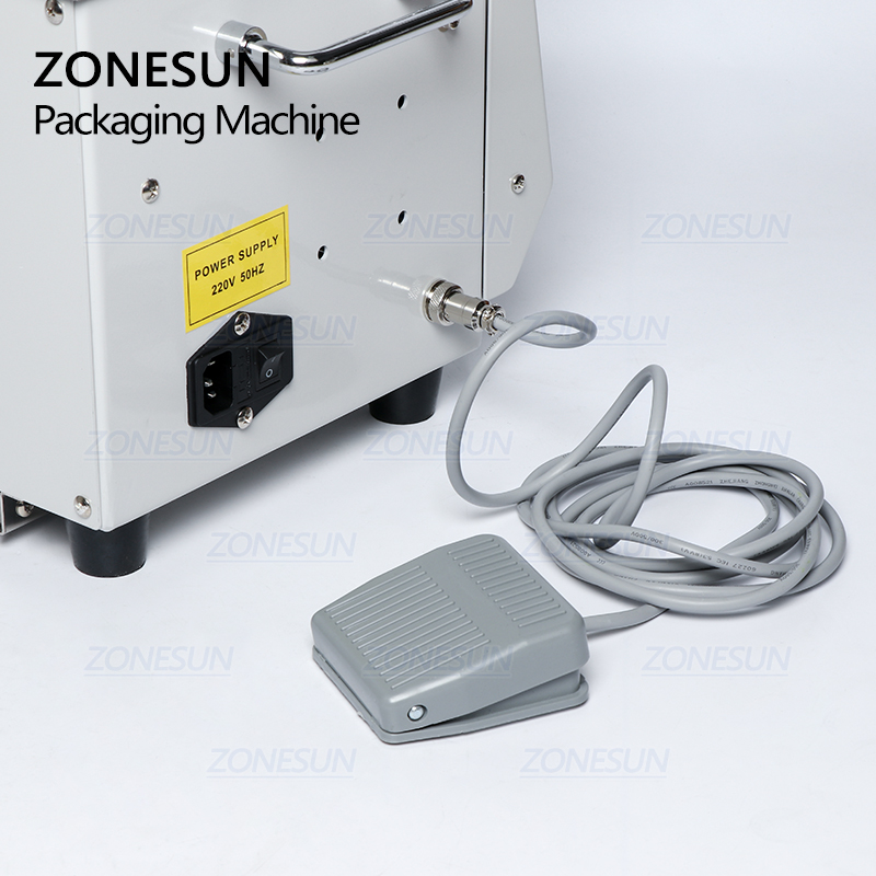 ZONESUN Automatic Strapping Machine Opp Hot Melt Supermarket Vegetable Baler For Sausage Food Tape Strapping Binding Machine