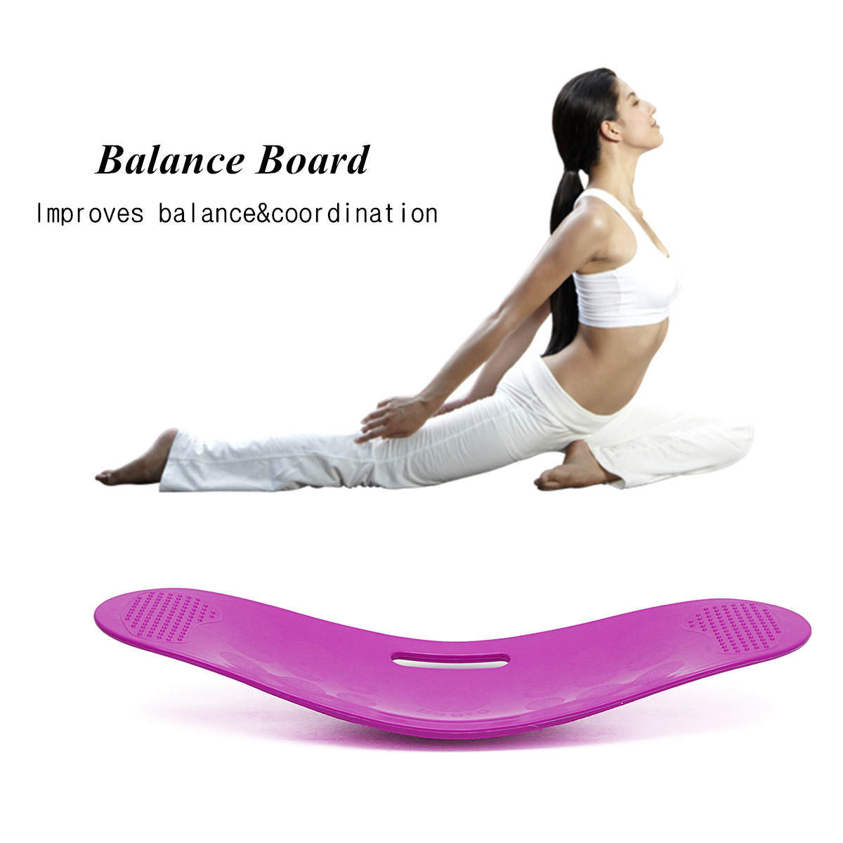 Twisting Fitness Balance Board Simple Core Workout Yoga Gym Fitness Training Prancha Abdominal Leg Training Balance Exercise