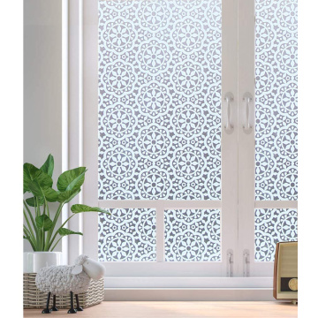 LUCKYYJ Privacy Window Film Static Cling Decor Glass Sticker Frosted Vinyl Window Covering Anti-UV Self-adhesive Window Sticker