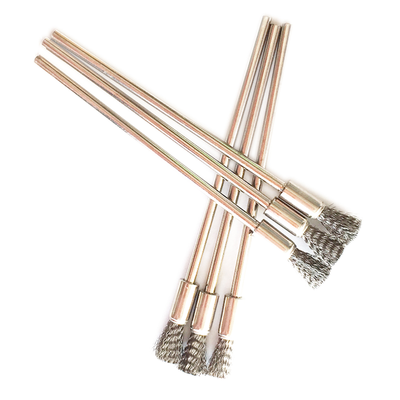 YEODA Long Rod Stainless Steel Brush Mini Brush Copper Wire Brush Electric Grinding Cleaning Rust Removal And Polish