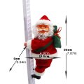 Christmas Props Santa Claus Climbing Ladder Modeling Electric Climbing Ladder Christmas Decoration Supplies