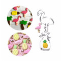 Flamingo Cookie Cutter Mold Pineapple Tree Shape Stainless Steel Biscuit Fondant Cake Moulds Cake Mold Baking kitchen Tools
