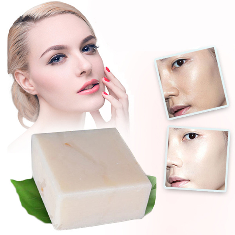 Thailand Jasmine Rice Soap Handmade Collagen Vitamin Skin Whitening Bathing Tool Rice Milk Soap Bleaching Agents Acne TSLM1
