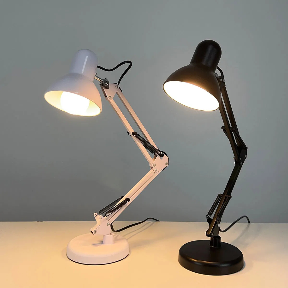 Adjustable Swing Arm Learning Desk Lamp