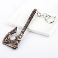 New WOW Grom Hellscream Gorehowl Axe Keyring Keychains Sword Weapon Key Chains For Men Women Fans Car Key Ring Hot Game Jewelry