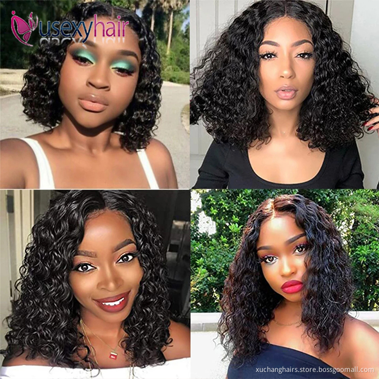 hot selling transparent hd lace front closure short bob wigs,virgin hair natural black blonde color short bob wigs