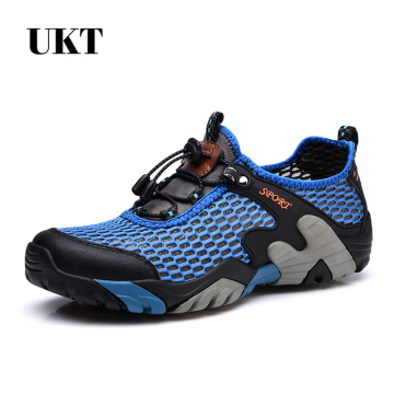 NEW Men Climbing Upstream Hiking Shoe Walking Outdoor Sport Breathable big meshAthletic Shoes-Quick Drying for Summer Large size