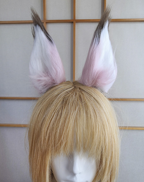 Anime BNA BRAND NEW ANIMAL Hiwatashi Nazuna Cosplay Simulation Plush Cat Ears With Tail Pink Costume Prop Party Halloween