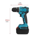 150NM Rechargeable Cordless Screwdriver 18V 10mm Brushless Electric Impact Drill with 6500mAh Battery Home DIY Power Tool