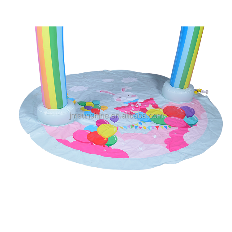 Wholesale Giant Inflatable Rainbow Arch Sprinkler Water Mat