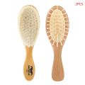 Wooden Baby Hair Brush+Comb Set Perfect Baby Shower Gift for Newborns Toddlers 19QF