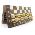Super Magnetic Wooden Chess Backgammon Checkers 3 in 1 Chess Game Ancient Chess Travel Chess Set Wooden Chess Piece Chessboard