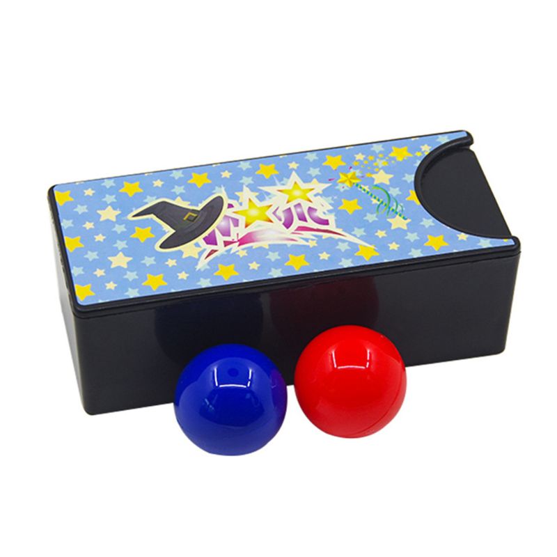 Changeable Magic Box Turning The Red Ball Into The Blue Ball Props Magic Tricks Toys Classic Toys 19QF