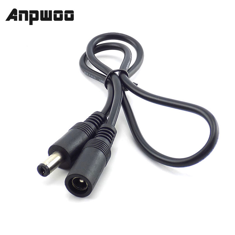DC Power Cable Extension Cord Adapter Female to Male Plug 5.5mmx2.1mm Power Cords For CCTV Camera Home Security Strip Light