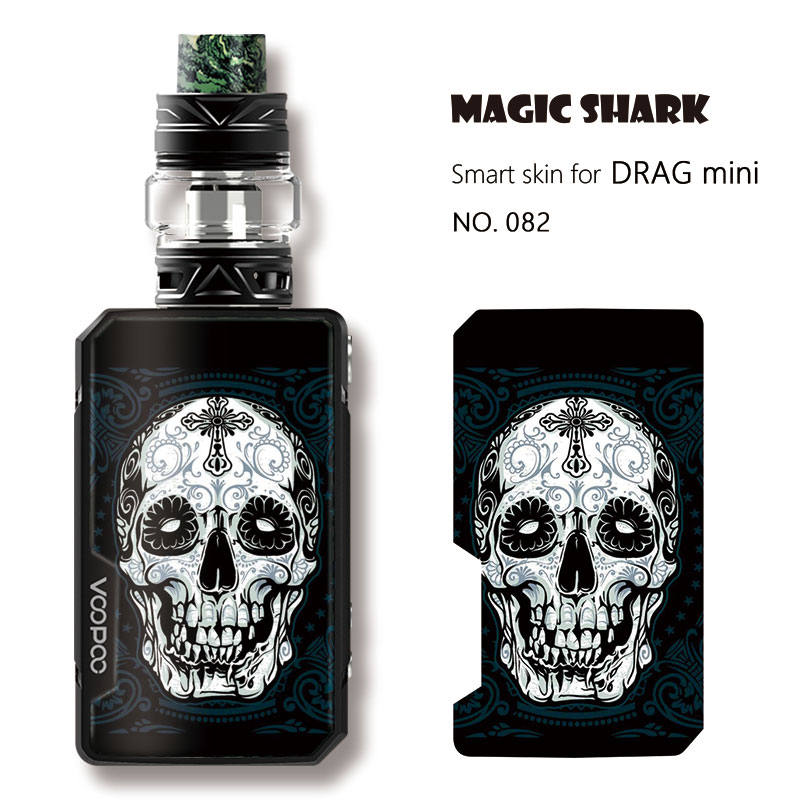 Star Skull Leaf Punk Umbrella Stylish Simple Film Case Vape Sticker Skin for Voopoo Drag Mini E Cigar