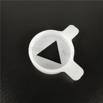 Modeling Lid Spare Part of Soft Ice Cream Machine Plastic Triangular Shaped Moulding Cap Accessory 29mm Inner Diameter