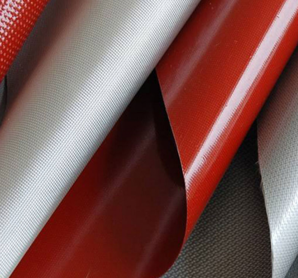 fire resistant silicone rubber coated fiberglass fabric