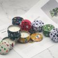 4/8/12PCS Christmas Smokeless Fragrance Tin Aromatherapy Candle Natural Soy Wax Christmas Decorations For Home Navidad 2021