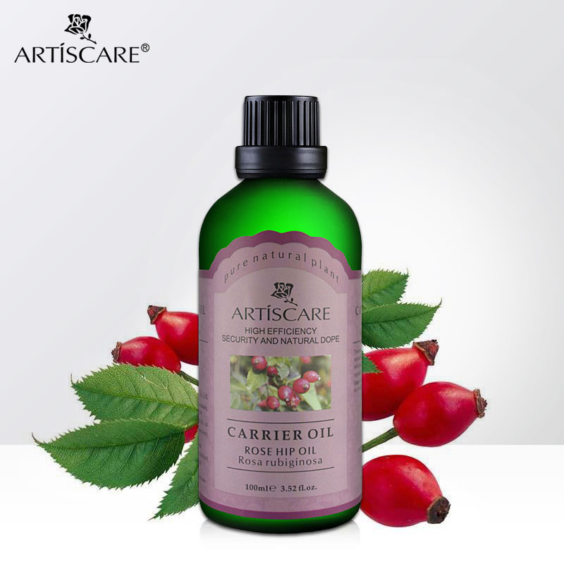 ARTISCARE 100% Natural Rose hip Base Oil 100ml Stretch Mark Anti Wrinkle Acne Scar Moisturizing Anti Aging Massage Carrier Oil