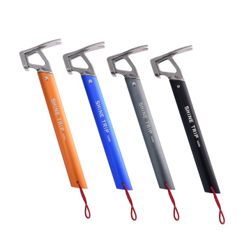 Outdoor Camping Tent Hammer Stainless Steel Tent Nail Puller Portable Tent Peg Accessory Bottle Opener Camping Equipment Tool