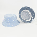 Cotton Baby Hat Cap Star Print Kids Baby Boy Girl Summer Hat Children Infant Baby Sun Hats Caps Denim Bucket Baby photo Props