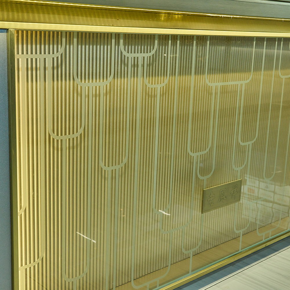 Gold Jewelry Display Cabinet