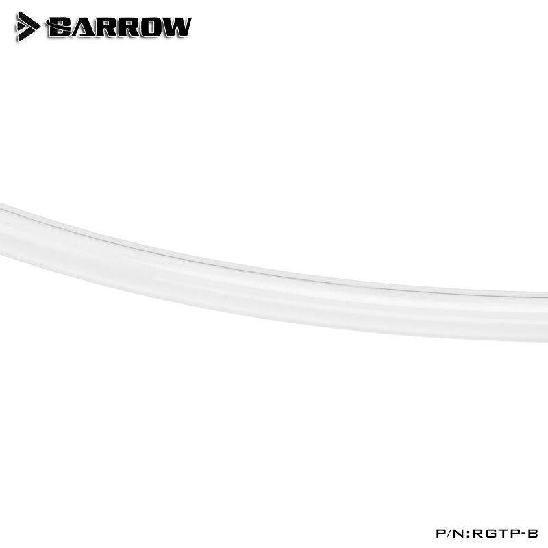 Barrow PU Transparent Soft Tube, 10x13mm, 3/8" Hose For Computer Water Cooling System, CPU GPU Cooler Tube, RGTP-B