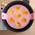 Fried Egg Pancake Maker Nonstick Cooking Tool Round Heart Pancake Maker Egg Cooker Pan Flip Eggs Mold Kitchen Baking Accessories