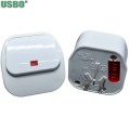 White Removable AU UK Fused Adaptor Wiring Plug Australia British Cable Connector Power Cord Convert Plug with Switch 10A 13A