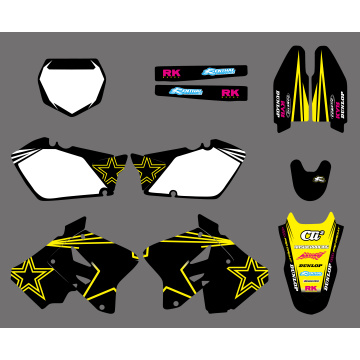 Motorcycle Graphic Decals And Stickers Kit For Suzuki RM125 RM250 RM 125 250 2001 2002 2003 2004 2005 2006 2007-2012