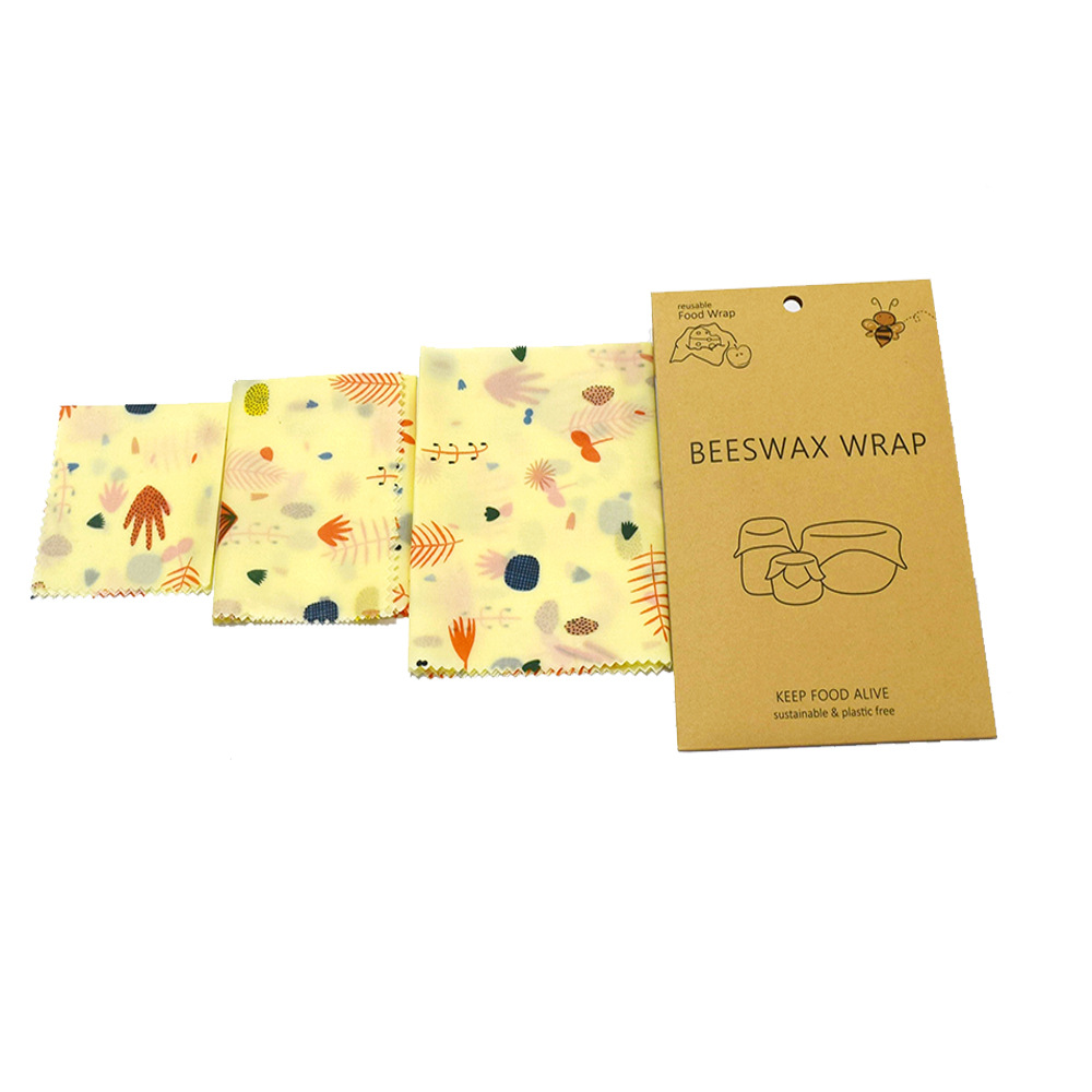 Eco Friendly Reusable Food Wraps Sustainable Plastic Free Food Storage Organic Beeswax Wrap Cling Wrap Leaves Sandwich Bag New