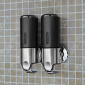 High Quality 500ml Double-Head Liquid Soap Dispenser Wall Mount Manual Soap Dispenser for Hotel Bathroom