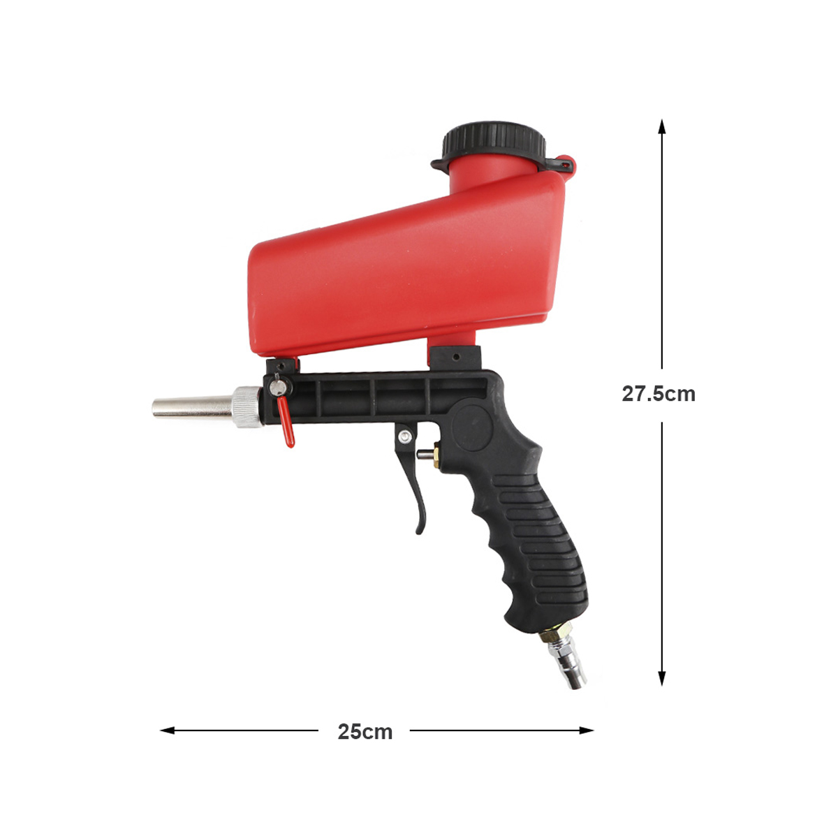 NEW 90psi Portable Gravity Sandblasting Gun Pneumatic Small Sand Blasting spray gun Adjustable Pneumatic Sandblaster